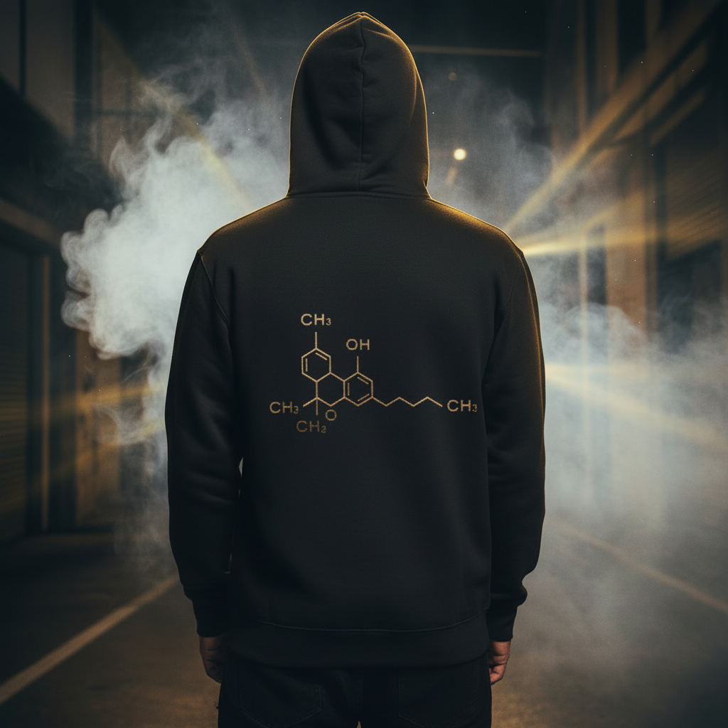 Full Zip Hoodie — Back View Molecular
