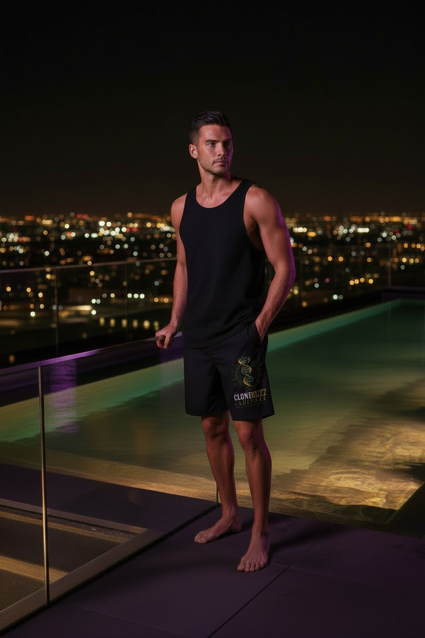 Hybrid — Board Shorts Plain Tank