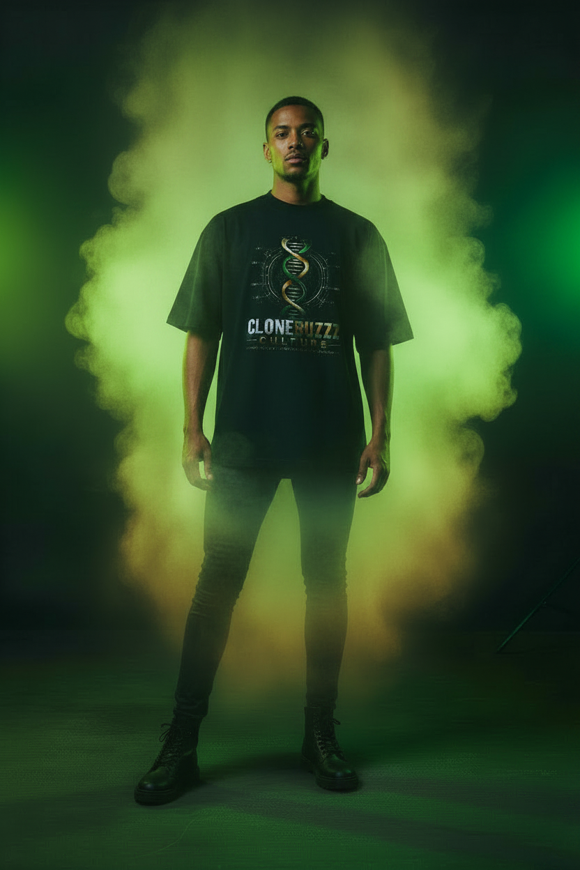 Sativa — High Neck Tee Male Foggy