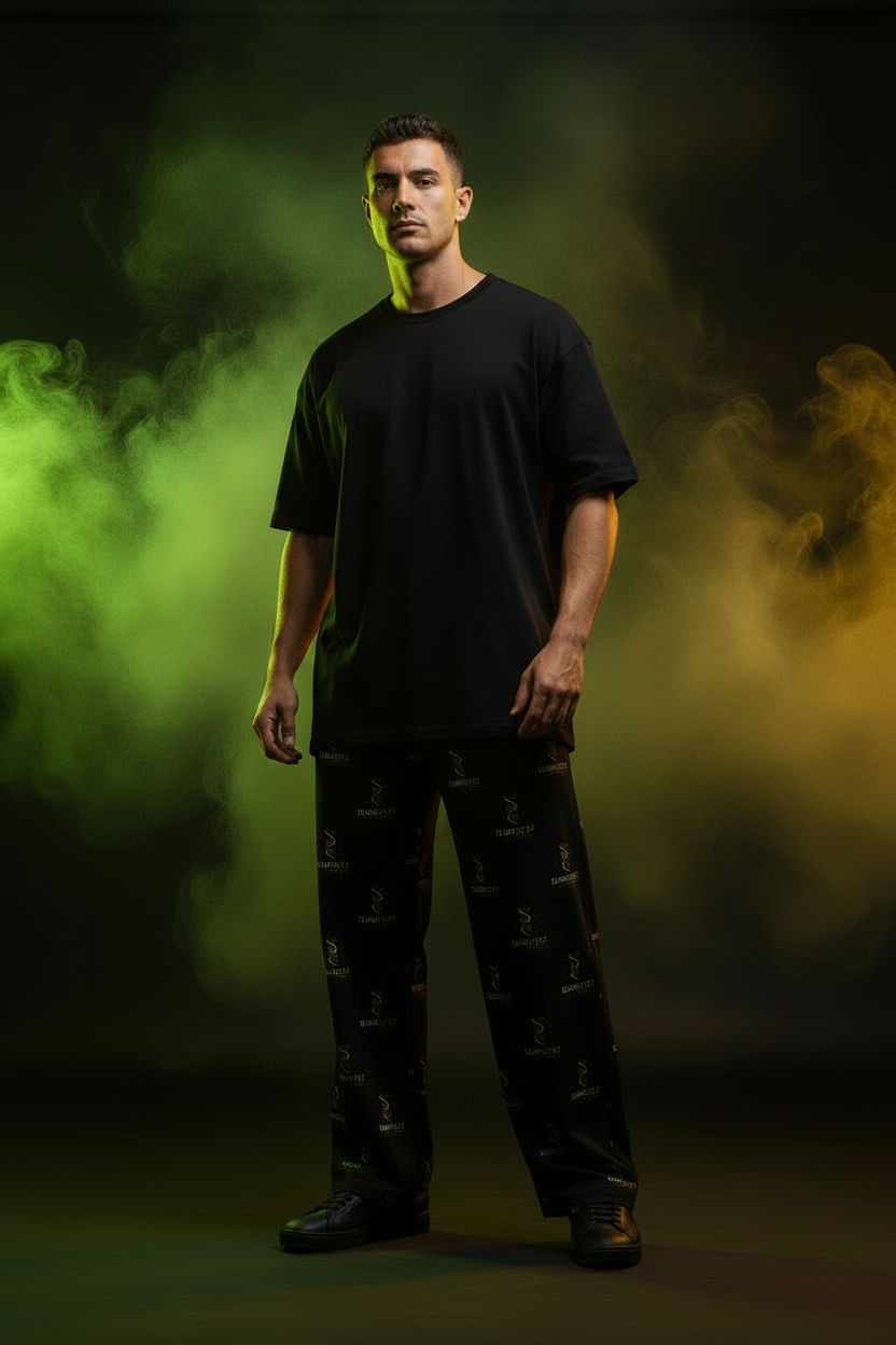 Sativa — Wide-Leg Pants Oversized Tee